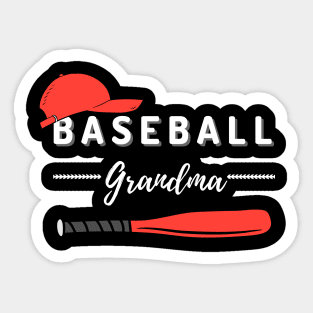 Baseball Grandma Sticker